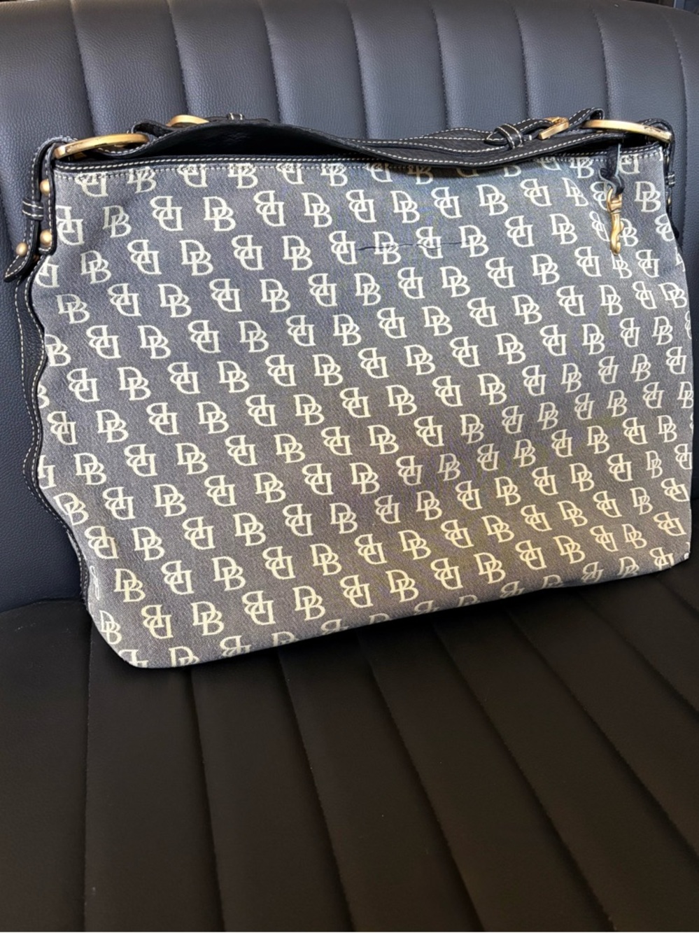 Dooney & Bourke Vintage Canvas Monogram Shoulder Bag